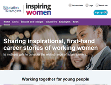 Tablet Screenshot of inspiringwomencampaign.org
